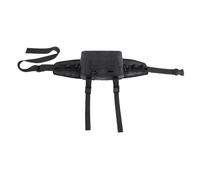 Booso - Bolsa de cintura para acampada, bolsa de señuelos de gran capacidad, bolsa de caña de pescar multifuncional, bolsa de plátano de pesca resistente al agua, negro duradero fácil de usar, Negro