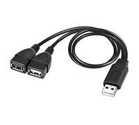 Booso Cable de carga divisor USB 2.0 macho a doble hembra
