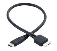 Booso Cable de Disco Duro, USB 3.1 Tipo-C Macho una USB 3.0 Micro-B Cable de Datos Macho para TeléFono con Tableta