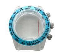 Booso Caja de 39 mm para reloj de cuarzo VK63, caja de cristal de zafiro portátil, color ,