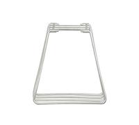 Booso Caja de aluminio para camping, soporte para tanque de agua, soporte plegable rápido de acero inoxidable, color plateado