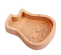 Booso Caja de PúAs de Madera para Guitarra, Contenedor de PúAs de Almacenamiento con Forma de Guitarra para PúAs EstáNdar para Guitarra, Hogar