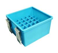 Booso Caja de señuelos de pesca con 36 rejillas, caja organizadora de pulpo, caja organizadora de cebo duro con luminoso, A