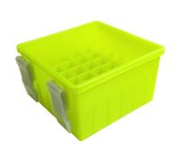 Booso Caja de señuelos de pesca con 36 rejillas, caja organizadora de pulpo Egi, caja rígida para cebo con luminoso, B