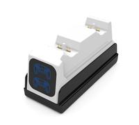 Booso Cargador para Controlador, con Adaptador de CA de Carga Rápida y Estación de Acoplamiento de Inducción Dual para PlayStation5.