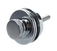 Booso Cerradura de correa de cabeza cromada para guitarra eléctrica