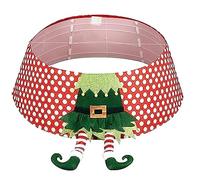 Booso Collar de Elfo de áRbol con Tableros de PC, Pata de Elfo, DecoracióN Inferior del Anillo del áRbol, Cubierta del Soporte del áRbol