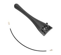 Booso Cordal universal de 3/4 y 4/4 con cuerda trasera, 2 piezas, placa de tracción de aleación de aluminio, piezas de repuesto ajustables para instrumentos musicales