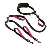 Booso Correa Doble Reflectante para 2 Perros, Asas Acolchadas, Correa Doble para Perros Medianos y Grandes, para Entrenamiento, Trote y A