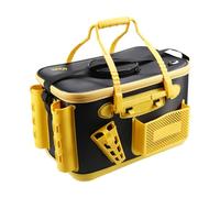 Booso Cubo de pesca multifuncional EVA, señuelo de carrete de cebo, almacenamiento de peces vivos, caja de aparejos impermeable para accesorios de pesca C