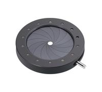 Booso Diafragma de iris mecánico ajustable de apertura manual de 1,5 a 25 mm, para cámara digital, microscopio, iris SK25