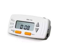 Booso EM-11 Metrónomo de Guitarra con Clip y Función de Reloj Mini Metrónomo Electrónico para Guitarristas, Accesorios Portátiles para Guitarra