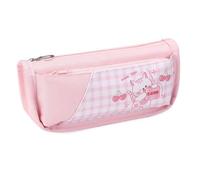 Booso estuche con capacidad para lápices, estuche de papelería Kawaii, color rosa, Pink