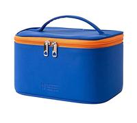 Booso - Estuche de maquillaje portátil de viaje, bolsa cosmética con , organizador de maquillaje con bolsa interior de piel sintética lavable a prueba de agua