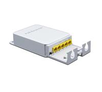 Booso Extensor POE impermeable de 5 puertos, repetidor de 4 puertos, 1000 Mbps, red al aire libre, IP55, VLAN 44-57 V, para cámara POE, AP, fácil de instalar, fácil de usar