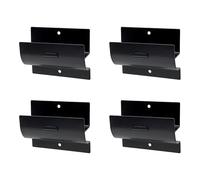 Booso Ganchos de escalera de alta resistencia para montaje en pared, ganchos de escalera para almacenamiento de escaleras, colgadores de carretilla para pared de garaje, paquete de 4