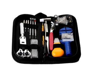 Booso Herramienta de reparación de relojes, kit de reparación de relojes, juego de herramientas de 147 piezas, abridor de correa de reloj, combinación de reparación de relojes, fácil de instalar,
