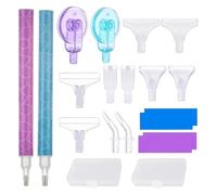 Booso Herramientas: 1 juego de kit de rueda de bolígrafo, rodillo de ranura y puntas de colocación para un arte de gemas más rápido y ordenado