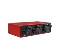 Booso - Interfaz de audio profesional 2i2 (generación) - Tarjeta de sonido USB externa - Amplificador de auriculares con micrófono