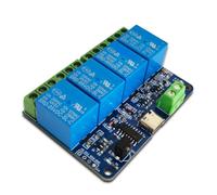 Booso Interruptor de control remoto inalámbrico infrarrojo con bloqueo automático, multifunción, práctico módulo de relé de 4 vías, fácil de instalar