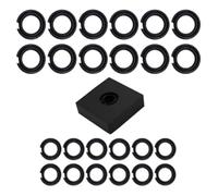 Booso (Juego de 12 + 12) Anillo de fricción de clip de anillo de retención lmpact de 1/2 pulgada y 3/8 pulgadas, herramienta de instalación de yunque de retención