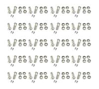 Booso Juego de 20 adaptadores hexagonales de cubo de rueda combinador de metal de 5 mm con accesorios de actualización de rodamientos para piezas de coche D12 1/10 RC