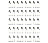 Booso Juego de 20 tazas de dirección de metal para C14, C24, C34, C44, B14, B1, B16, B24, B36, MN, D90, D91, MN99S, piezas de coche RC, titanio