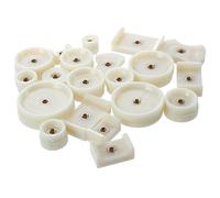 Booso Juego de 20 troqueles de ajuste a presión para reloj, redondos y rectangulares, beige