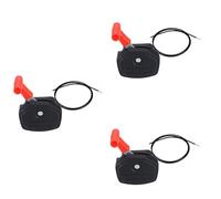 Booso Juego de 3 manijas de control de palanca de interruptor universal y cable del acelerador de 56 pulgadas para cortacésped, piezas de cortacésped, herramientas de jardín
