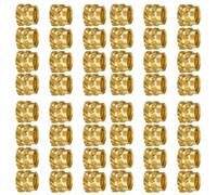 Booso Juego de 400 piezas de rosca de tuerca moleteada de latón moleteado M3X5X4, para impresora 3D 2.4, etc