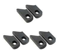 Booso Juego de 6 fundas protectoras universales de goma para bielas de bicicleta de carretera, color negro