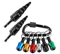 Booso Juego de 8 herramientas de reparación con soporte de brocas, 5 en 1 de cobre expansor de tubería de cobre, juego de taladro de 1/4 pulgadas