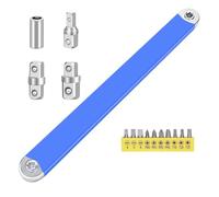 Booso Juego de llaves de extensión de 15 pulgadas y 0 grados con adaptadores cuadrados de 1/2,1/4 y 3/8 pulgadas