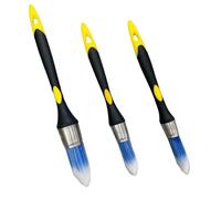 Booso Juego de pinceles de recorte, 5/8, 3/4 y 1 pulgada, pincel de pintura pequeño, pinceles de corte para pintura,