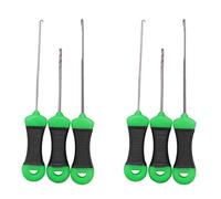 Booso Kit de 6 agujas de cebo de pesca al aire libre para aparejos Boilie Terminales para hacer aparejos de pesca de carpas, accesorios de herramientas de pesca