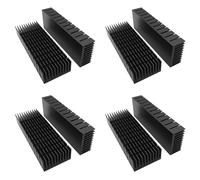 Booso Kit de 8 disipadores de calor de 40 mm de 120 mm x 40 mm x 20 mm, disipador de calor de aluminio para refrigeración LED Peltier módulo térmico