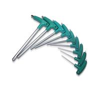 Booso Kit de 9 piezas de herramientas hexagonales en T, llave de tuerca de tornillo en T, mango en T con bolsa de almacenamiento, herramienta de forja