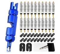 Booso Kit de herramientas de extracción de núcleo de válvula, núcleo de vástago de válvula para aplicación de neumáticos de bicicleta sin cámara