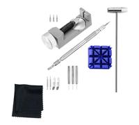 Booso Kit de herramientas para correa de reloj, removedor de eslabones, juego de herramientas de barra de resorte para reparación de relojes