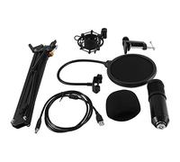 Booso Kit de Micrófono de Suspensión de Soporte de Micrófono Condensador Bm800 para Grabación en de Computadora de Teléfono Portátil