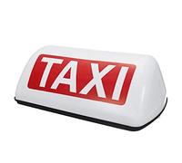 Booso Lámpara de señalización Taxi de un LED con indicador magnético impermeable para cabina con indicador magnético de 12 V -