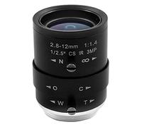 Booso Lente para cámara CCTV HD de 3 MP 2,8-12 mm Zoom manual varifocal casquillo para cámaras de seguridad industrial