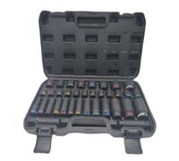 Booso Llave hexagonal de impacto para reparación de automóviles, herramienta de mantenimiento grupal, destornillador hexagonal corto