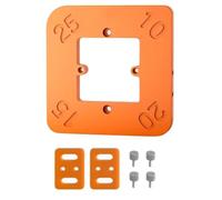 Booso Localizador de esquinas redondas 4 en 1 para carpintería, herramienta universal de borde de arco R10-R25