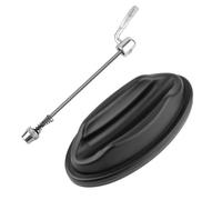 Booso Marco de fijación de rueda delantera para bicicleta, soporte de bloque elevador de rueda, soporte de almohadilla de soporte de bicicleta con barra de liberación rápida