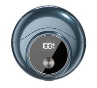 Booso Mini Afeitadora Eléctrica, Motor de Alta Velocidad, Resistente Al Agua, Recargable por USB, Afeitadora Rotativa Portátil de Viaje, Color Azul