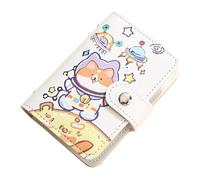 Booso Mini porta tarjetas de crédito con 20 ranuras para tarjetas + 2 ranuras para documentos, monedero porta tarjetas de crédito antidesmagnetización, D duradero 10,5 x 2 x 7,2 cm, Como en la imagen,