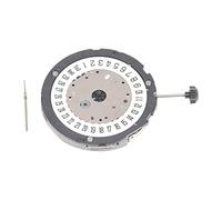 Booso Movimiento de Repuesto 6S21 Movimiento de Reloj de Cuarzo de Alta Precisión con Manillar y Calendario Único para MIYOTA, plata