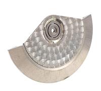 Booso Movimiento mecánico automático, accesorios de reloj, rotor de repuesto, peso oscilante para herramientas de relojería 7750 7751 7753, plata