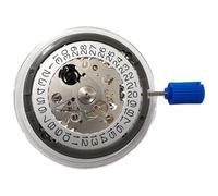 Booso NH35A Movimiento mecánico de alta calidad NH35 - Rueda de calendario plateada con 24 joyas, cuerda automática, alta precisión, fácil de instalar, plata